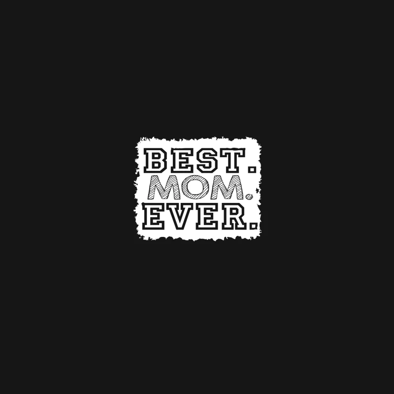 Design Typographique Noir et Blanc Femme T-Shirt