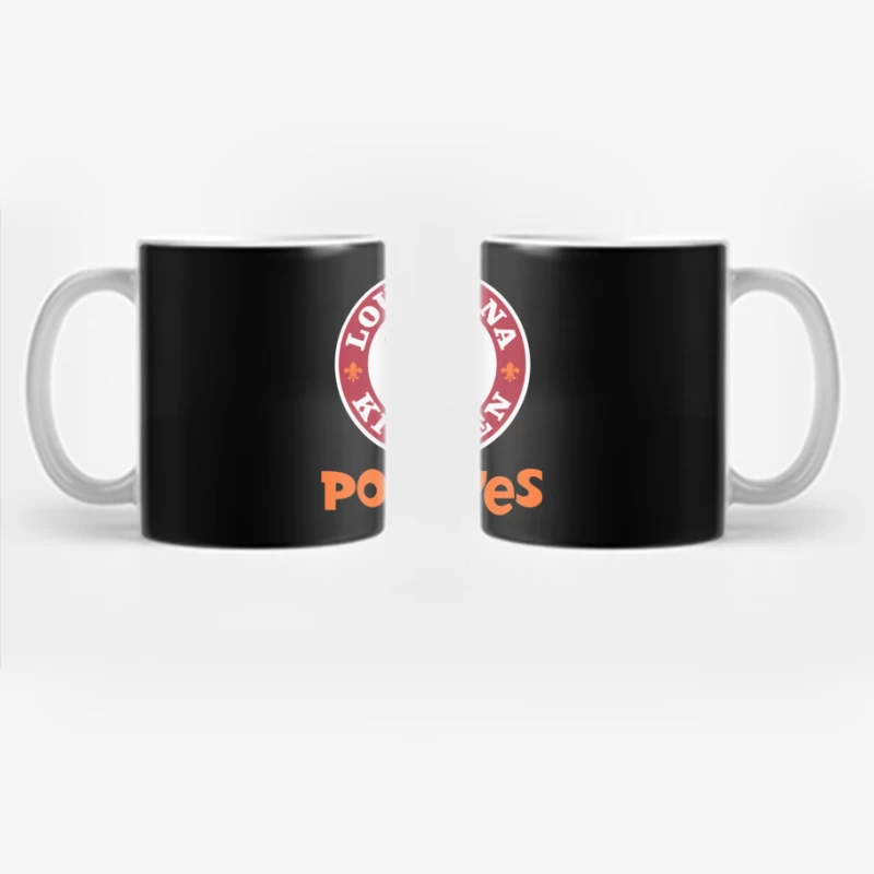 Popeyes Louisiana Kitchen Restaurant Logo Design Coffee Mug