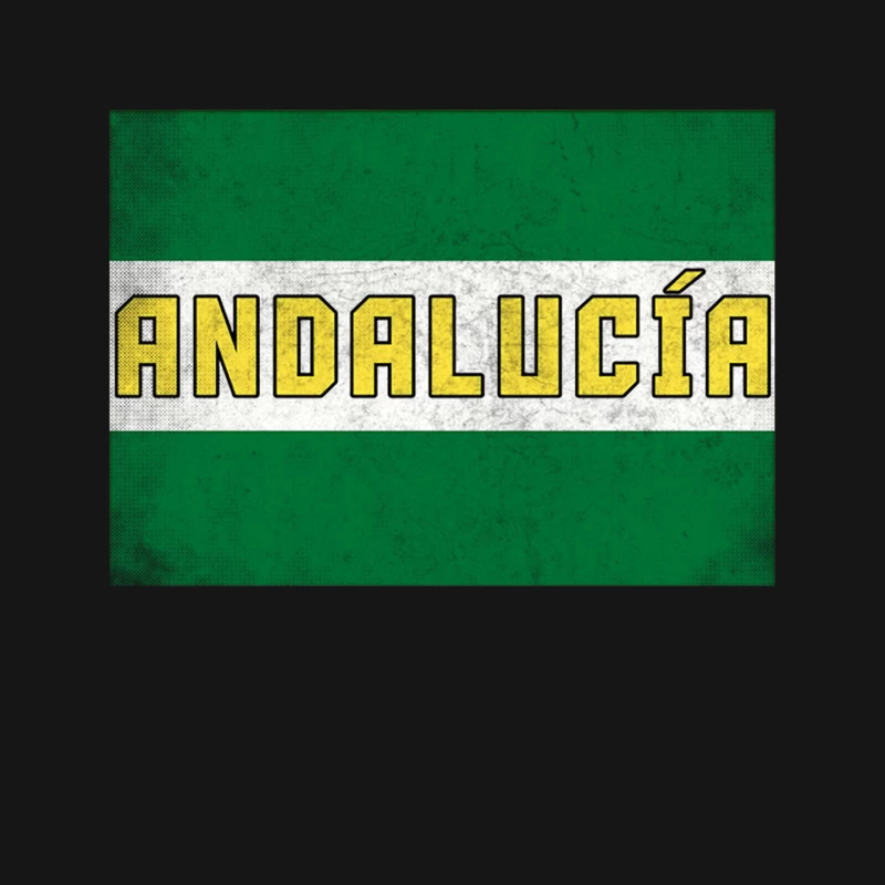 Andalucía Spain  Retro Faded Style Flag Design Mouse Pad
