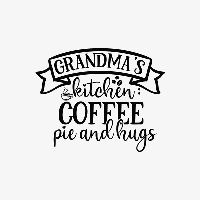 Cuisine de grand-mère : café, tarte et câlins Homme Sweat-shirt à enfiler