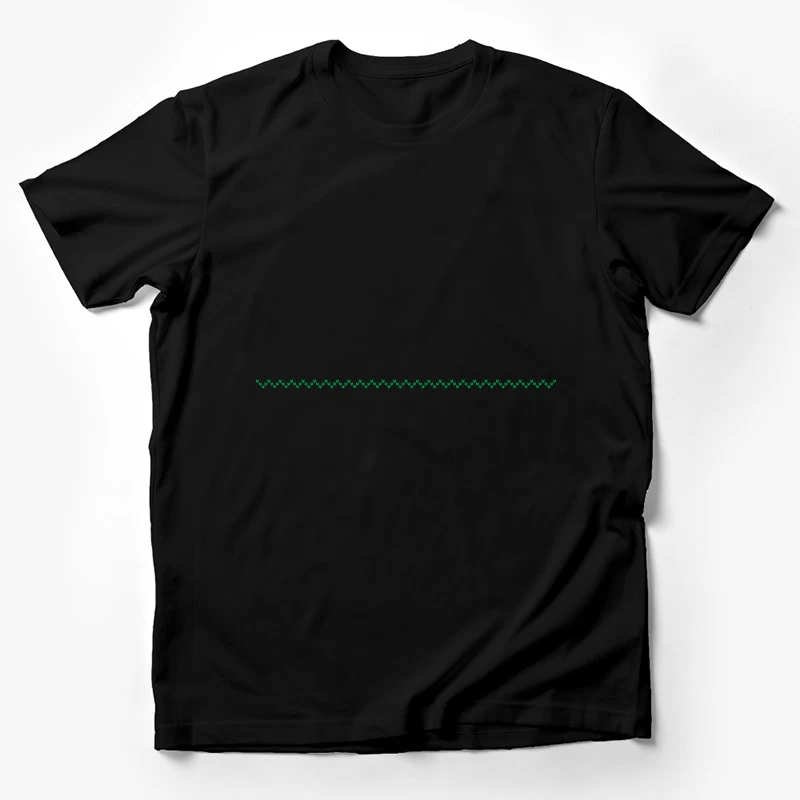 Motif à ondes vertes répétées Homme T-Shirt