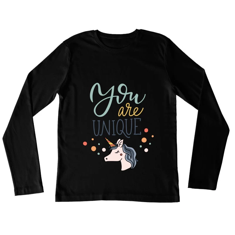Unicité avec une Licorne et Inspiration Femme Manches Longues T-Shirt