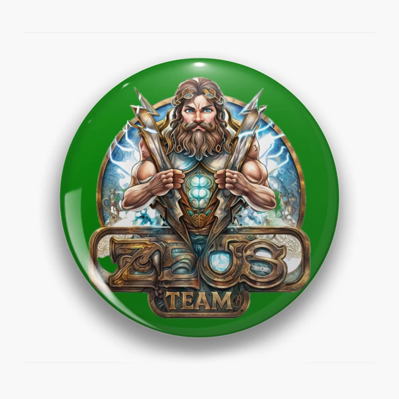 Zeus Team Logo Design Pin