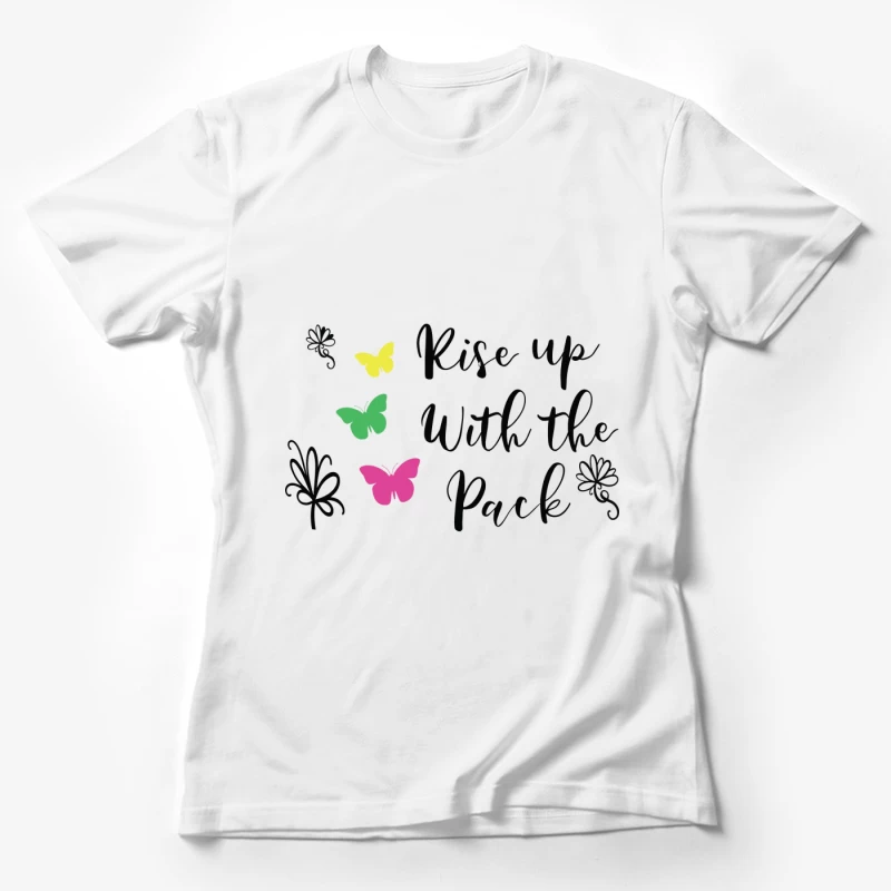 Inspirer avec des papillons colorés Femme T-Shirt