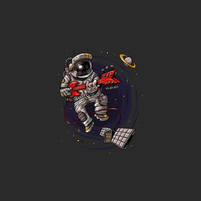 Astronaut Rocker in Space Baseball Cap