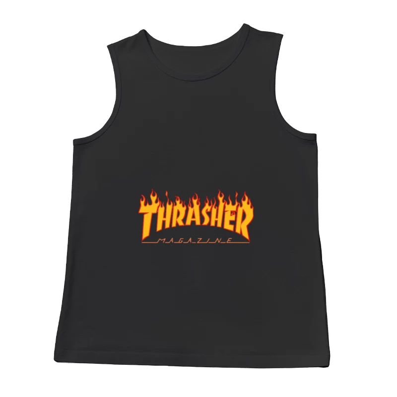 Logo en flammes du magazine Thrasher Homme Débardeur