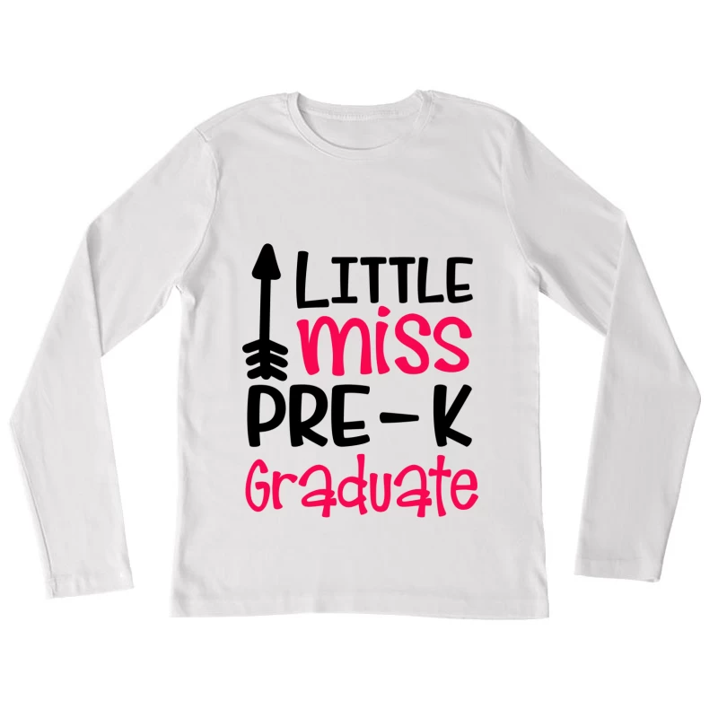 Diplôme de Petite Fille Préscolaire Femme Manches Longues T-Shirt