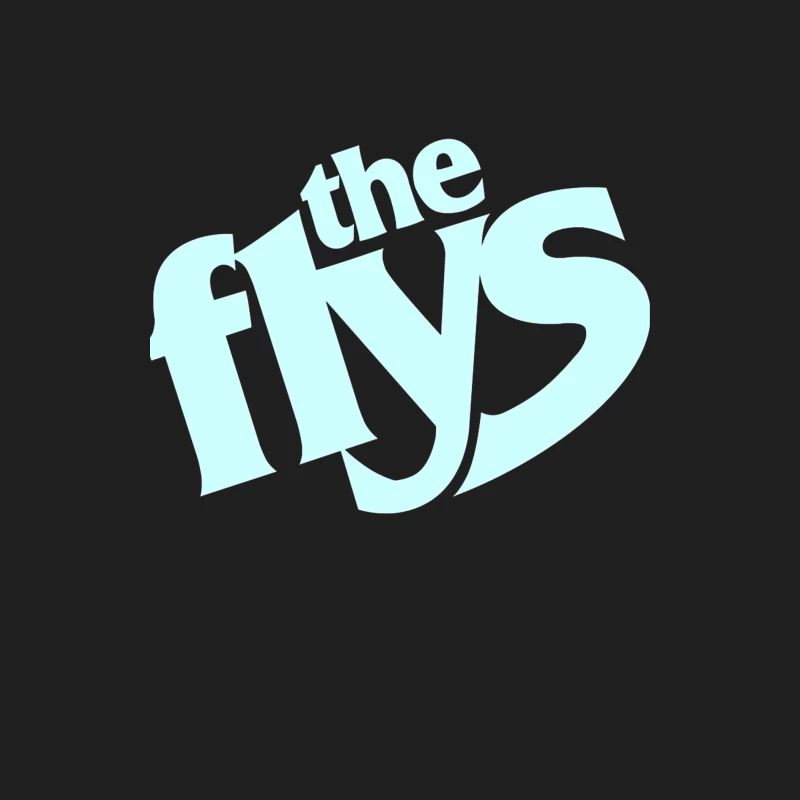 The Flys Band Logo in Light Blue Typography Male Tank Top