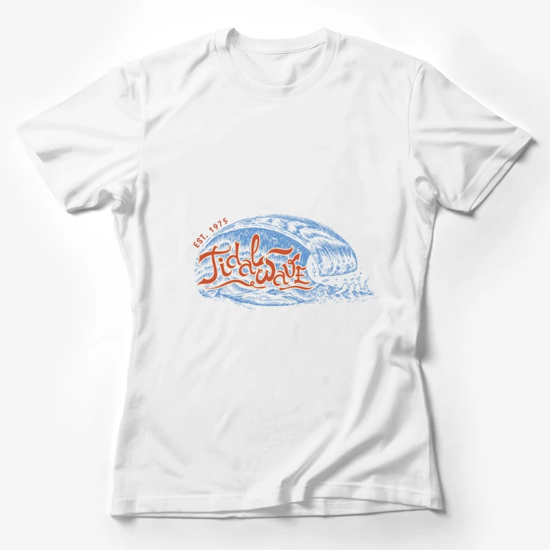 Tidal Wave Logo mit Wasserwelle Damen T-Shirt