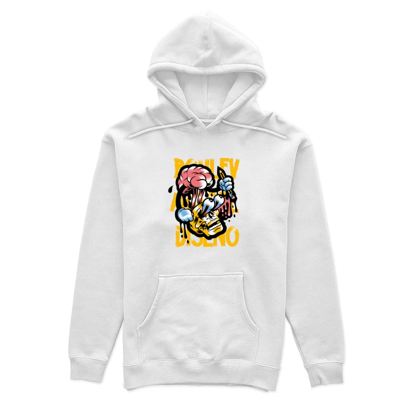 Kreativer Schädel-Design Damen Pullover Hoodie