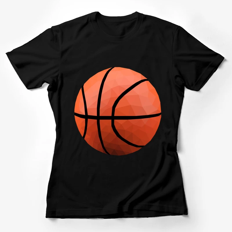 Polygonaler Basketball Clipart Damen T-Shirt