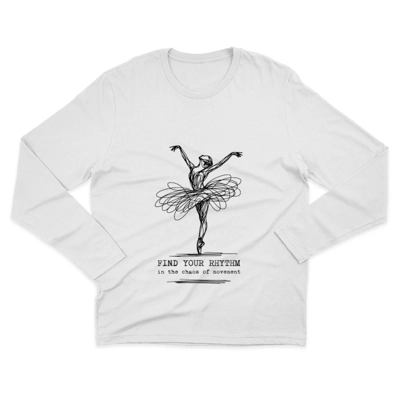 Danse de la ballerine en mouvement Homme Manches Longues T-Shirt