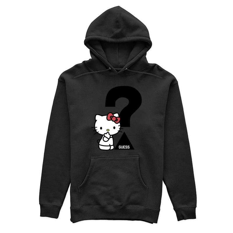 Hello Kitty mit Fragezeichen Damen Pullover Hoodie