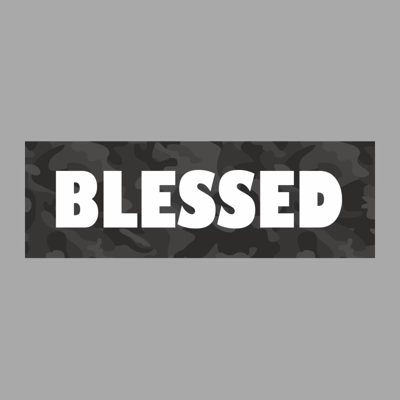 Blessed Camouflage Design Female Pullover Hoodie