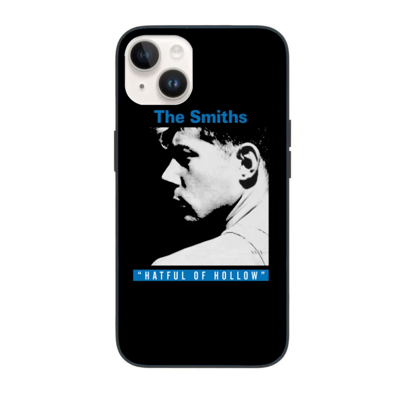 The Smiths 'Hatful of Hollow' Album Cover Art in Black and White iPhone Case