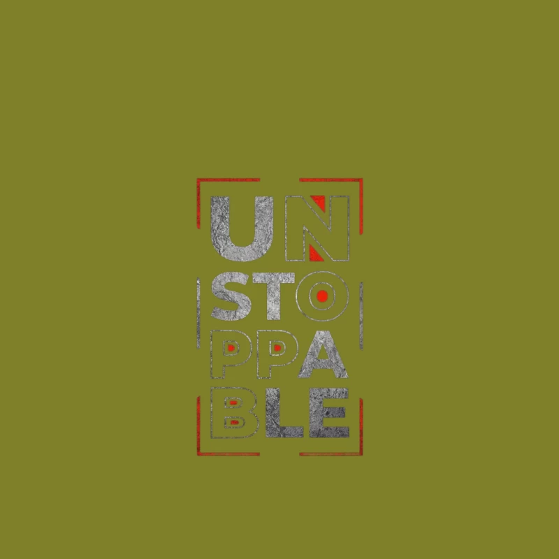 Unstoppable Motivational Design Throw Pillow
