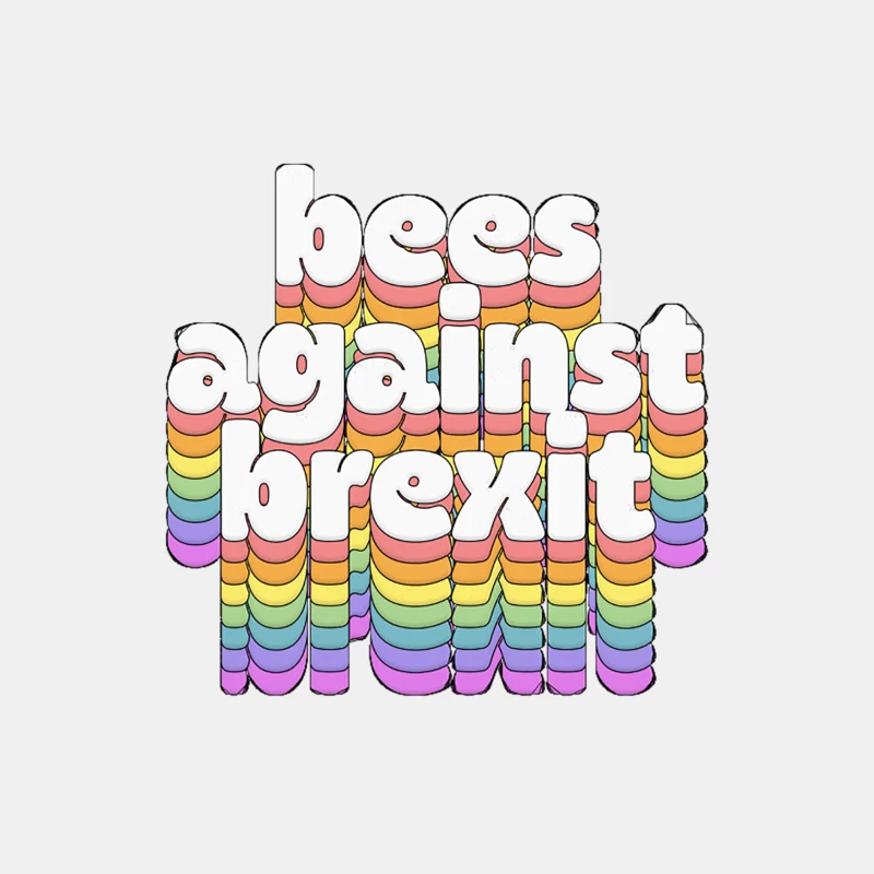 Bees Against Brexit  Retro Typography Design Male Tank Top