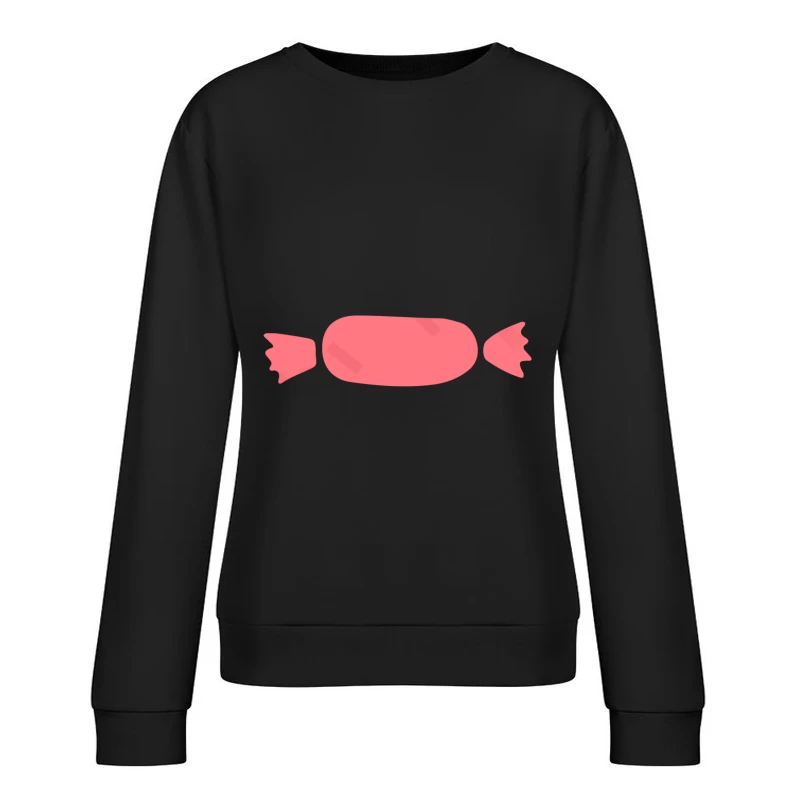 Bonbon rose illustré Femme Sweat-shirt à enfiler