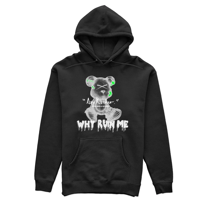 Künstlerischer Bär Silhouette Damen Pullover Hoodie