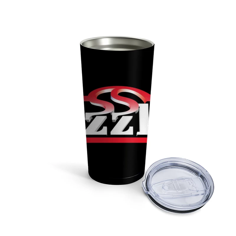 Sizzler Restaurant Chain Logo Design in Red and White Travel Mug