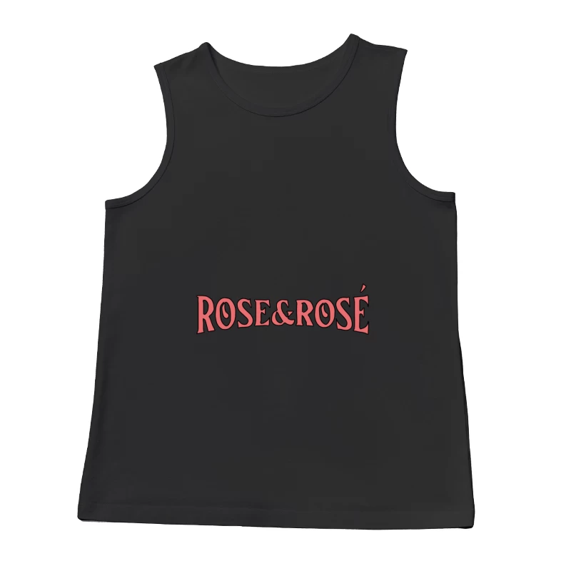 Rosa Typografie-Logo Herren Tanktops