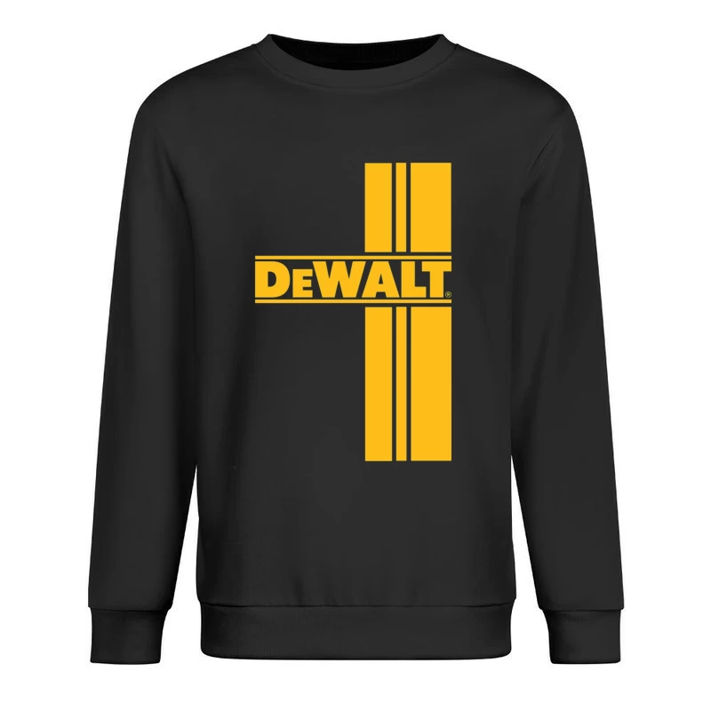 DeWalt Power Tools Brand Logo in Yellow Male Pullover Sweatshirt