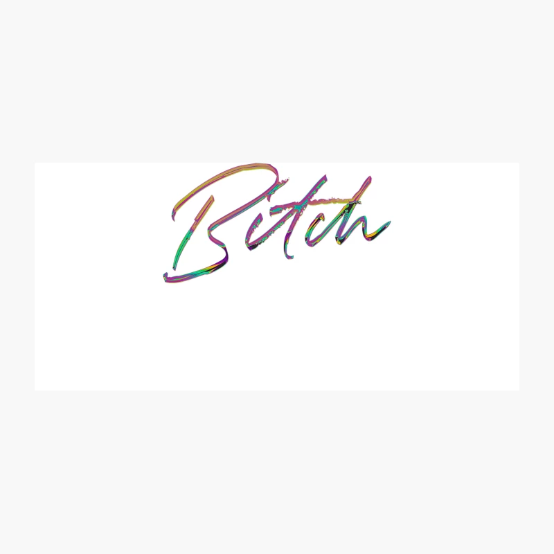 Bitch - 90s Style Typography Design Coffee Mug