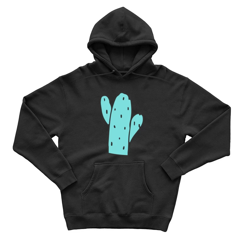 Cactus stylisé bleu Homme Sweat à capuche