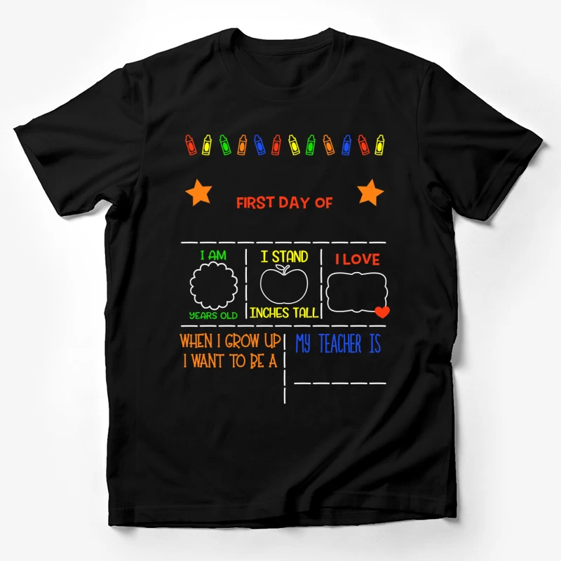 Affiche pour le premier jour d'école Homme T-Shirt
