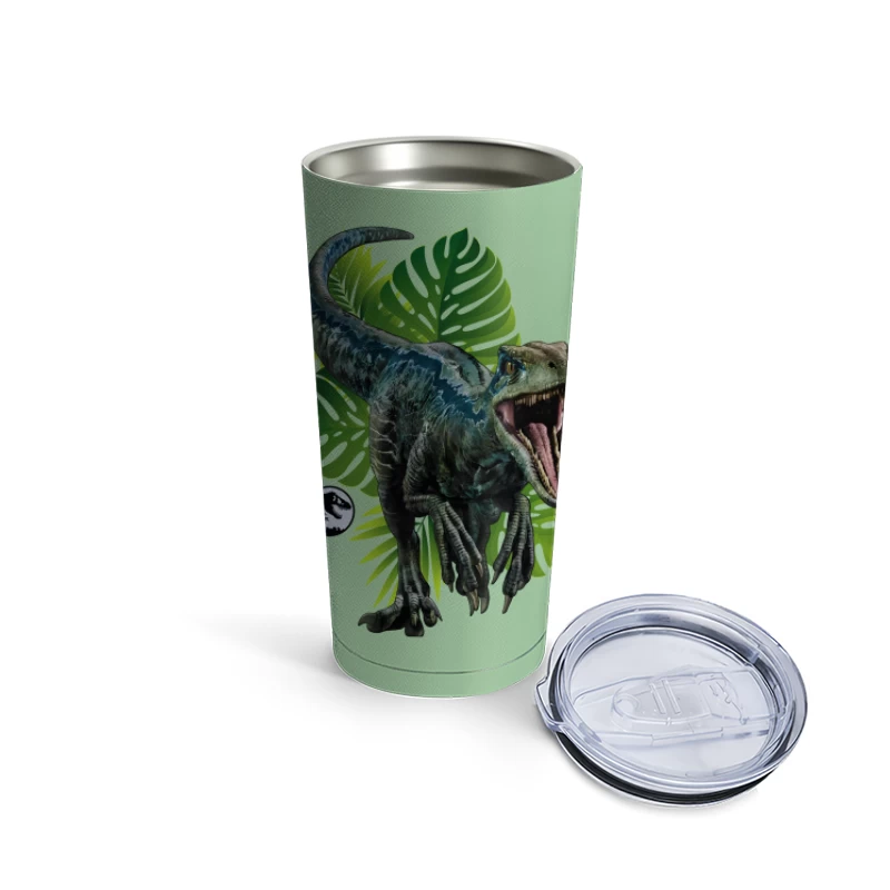 Hyperrealistic Velociraptor in the Wild Travel Mug