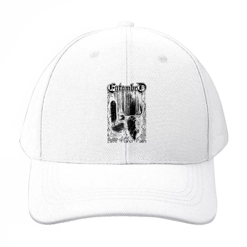 Entombed Left Hand Path Black White Baseball Cap