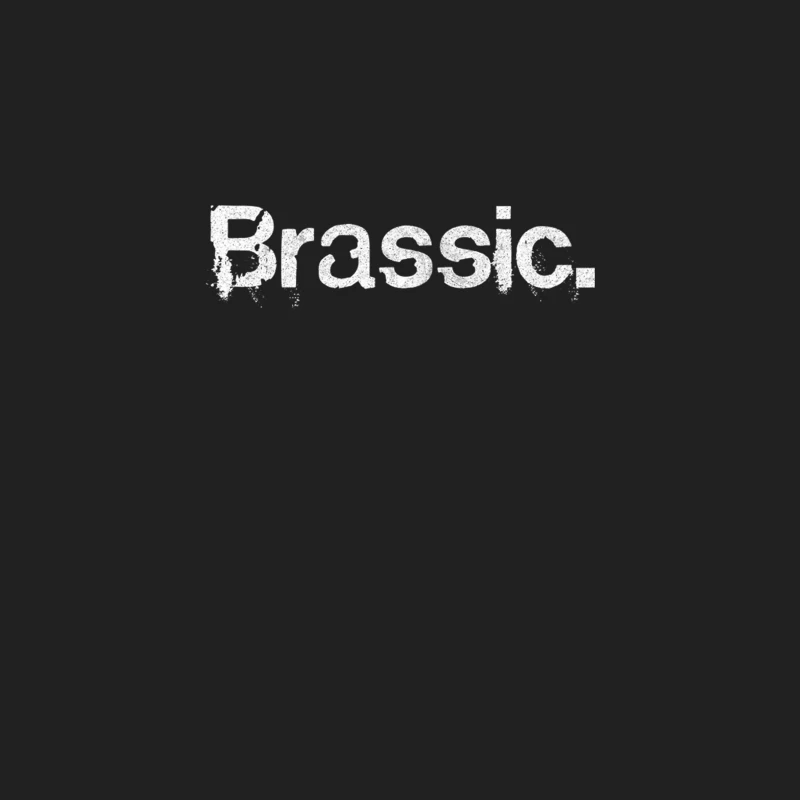 Brassic  Faded &amp_ Distressed Style Design Bucket Hat