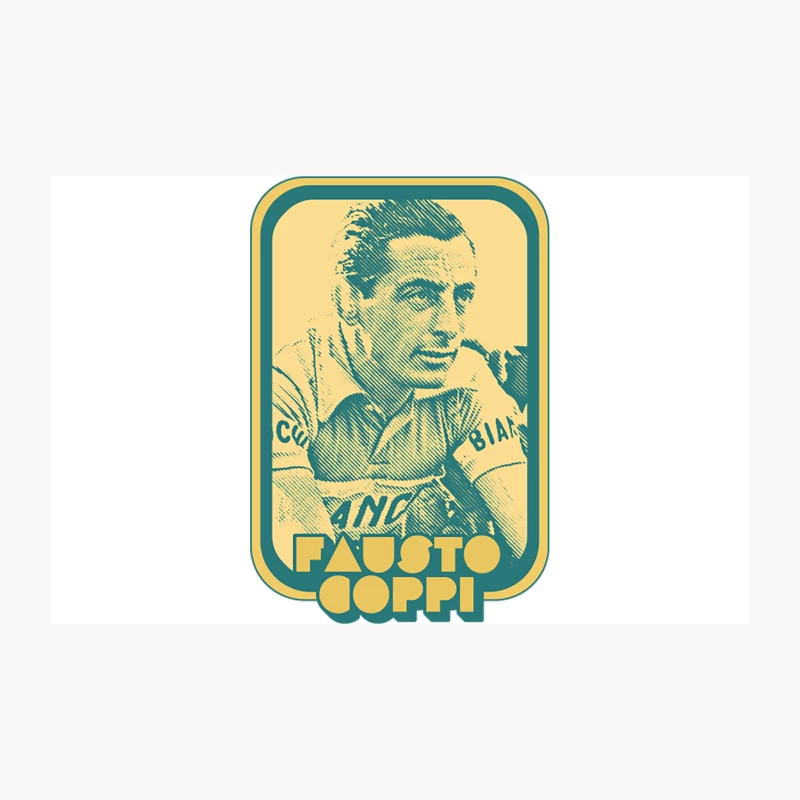 Fausto Coppi  Retro Cycling Fan Art Design Travel Mug