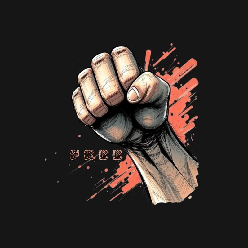 Raised Fist Symbol of Freedom and Resistance Mouse Pad