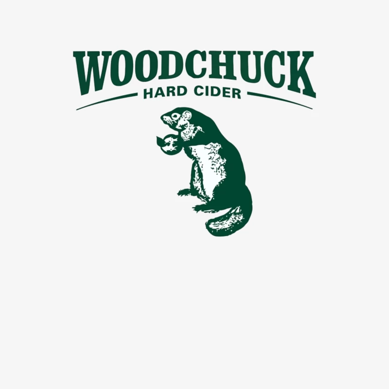 Woodchuck Hard Cider Green Logo with Mascot Design Female Long Sleeve T-Shirt