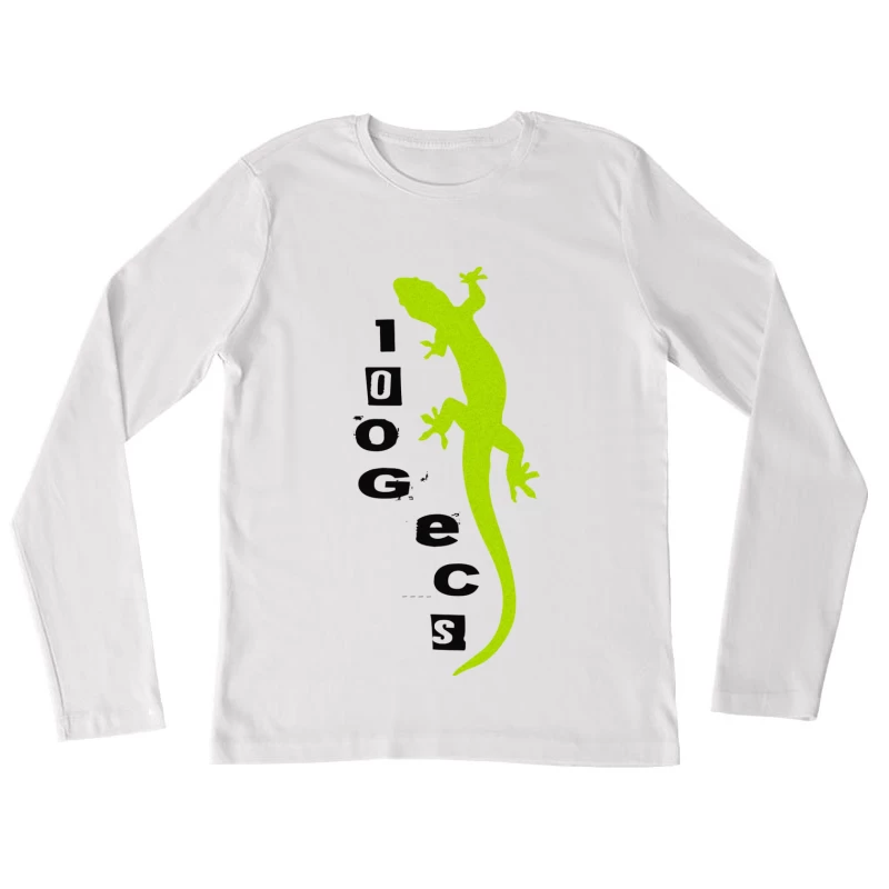 Gecko Logo Design Female Long Sleeve T-Shirt