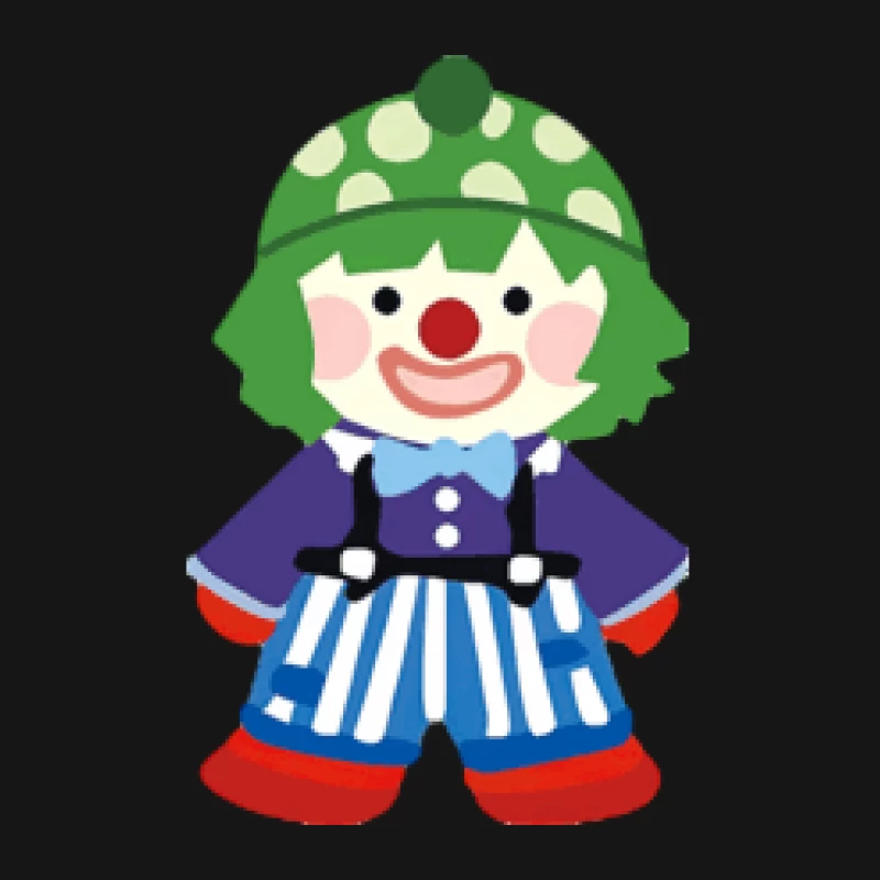 Bunter Clown mit grüner Mütze Damen T-Shirt