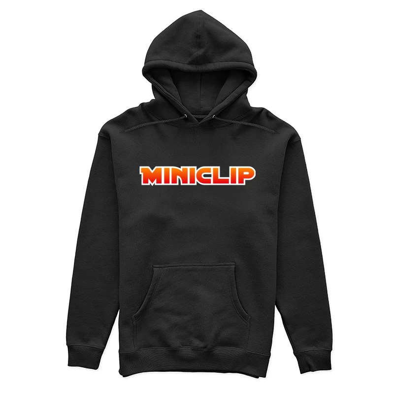 Miniclip Gaming Company Logo in Orange and Red Gradient Typography Female Pullover Hoodie