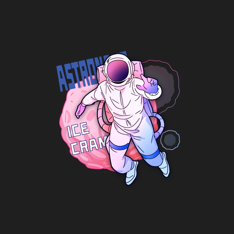 Astronaut genießt Eis im Weltraum Herren Tanktops