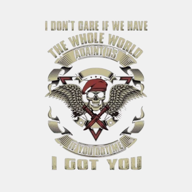 Motivational Military Solidarity Design Male Tank Top