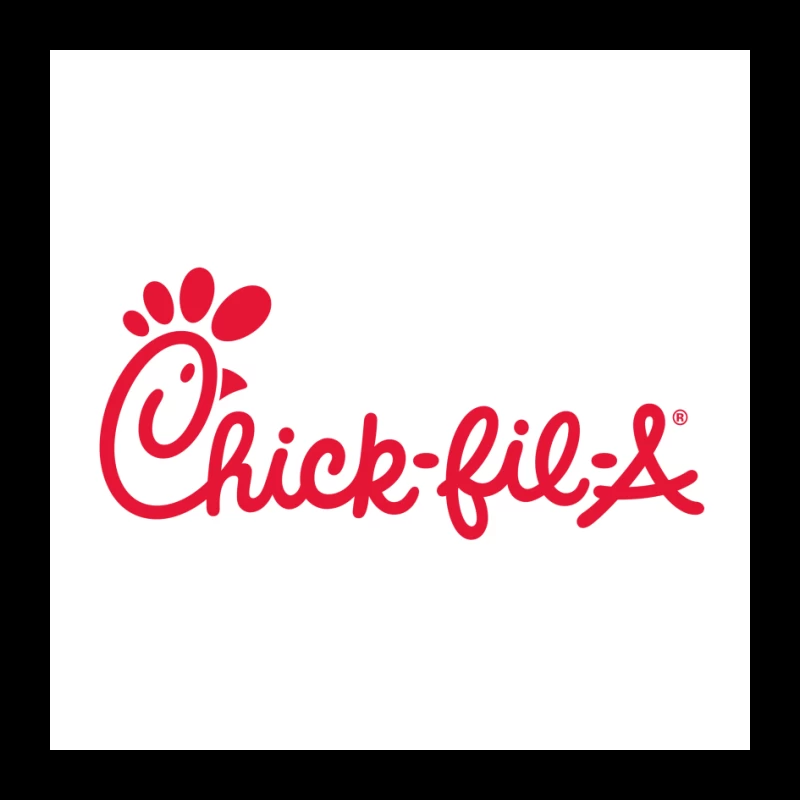 Chick-fil-A Restaurant Chain Logo in Red Pin