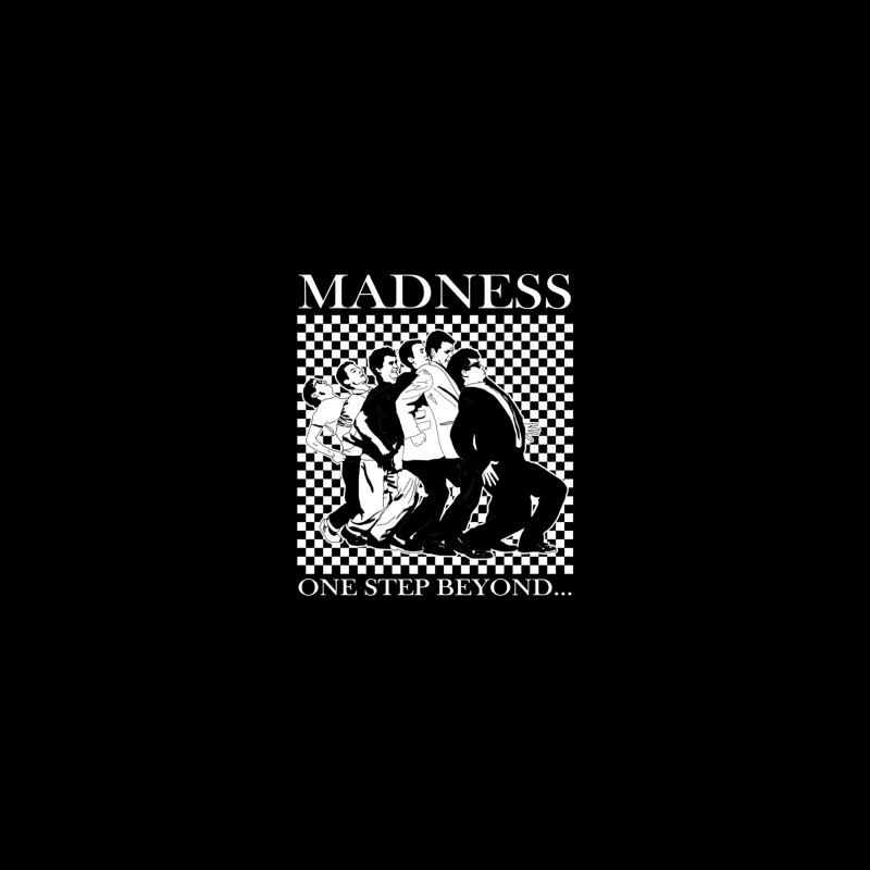 Madness "One Step Beyond" Album Art with Dancing Figures Desk Mat