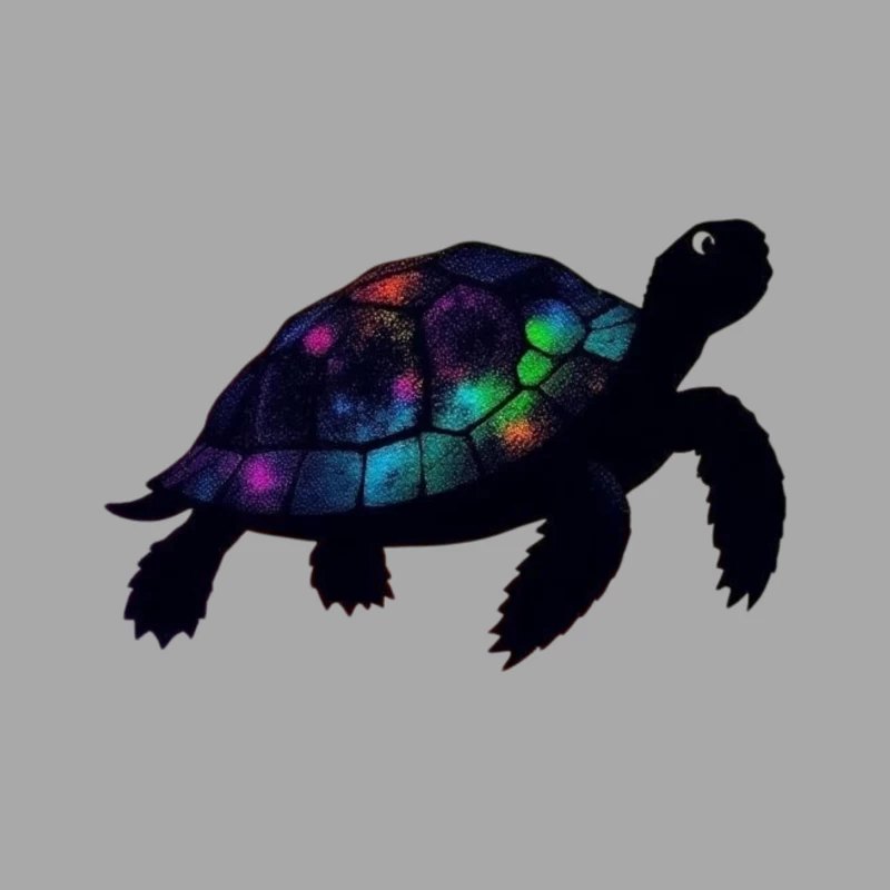 Galactic Turtle Male Pullover Hoodie