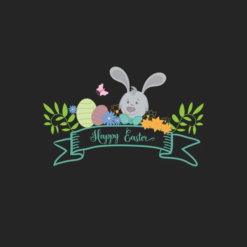 Lapin de Pâques avec œufs colorés Homme Sweat-shirt à enfiler