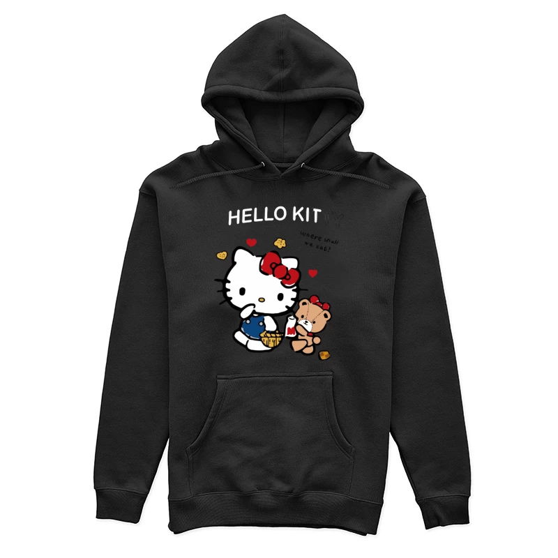 Hello Kitty und Teddy-Picknick Damen Pullover Hoodie