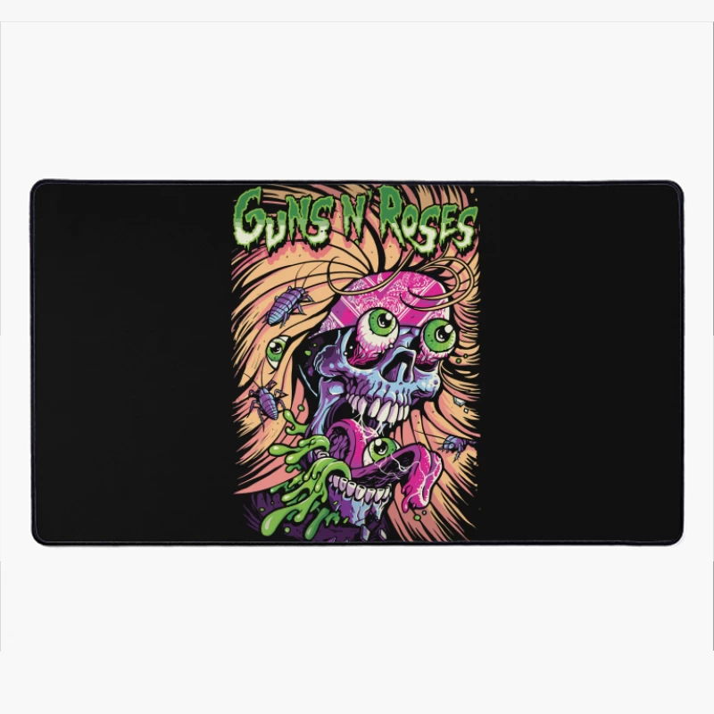 Guns N' Roses Skull Graphic Art Desk Mat