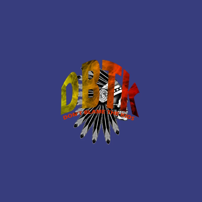 DBTK Logo Design Featuring Feathers and Skull iPhone Case