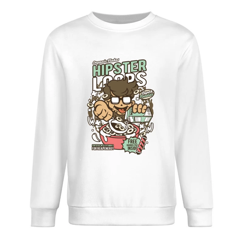 Céréales Hipster Loops amusantes Homme Sweat-shirt à enfiler