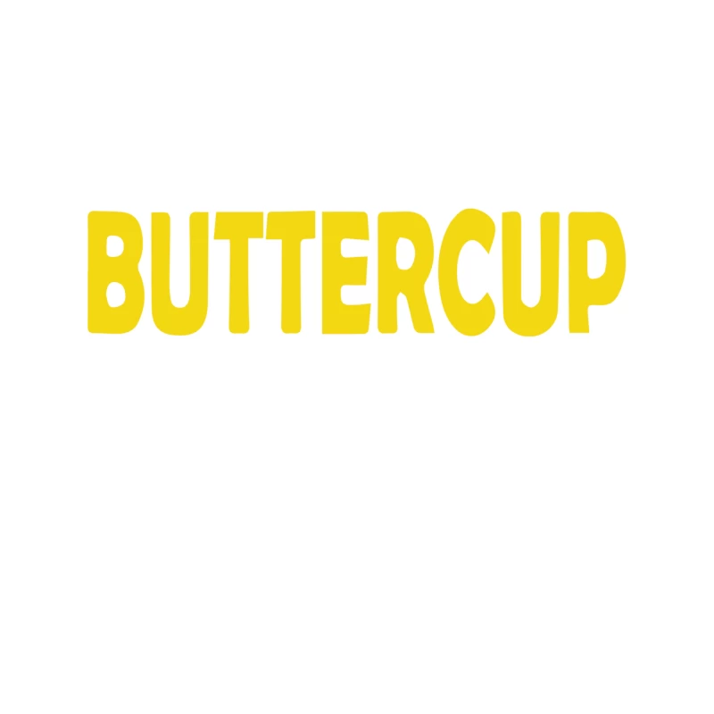 Bold Yellow Buttercup Typography Tapestry