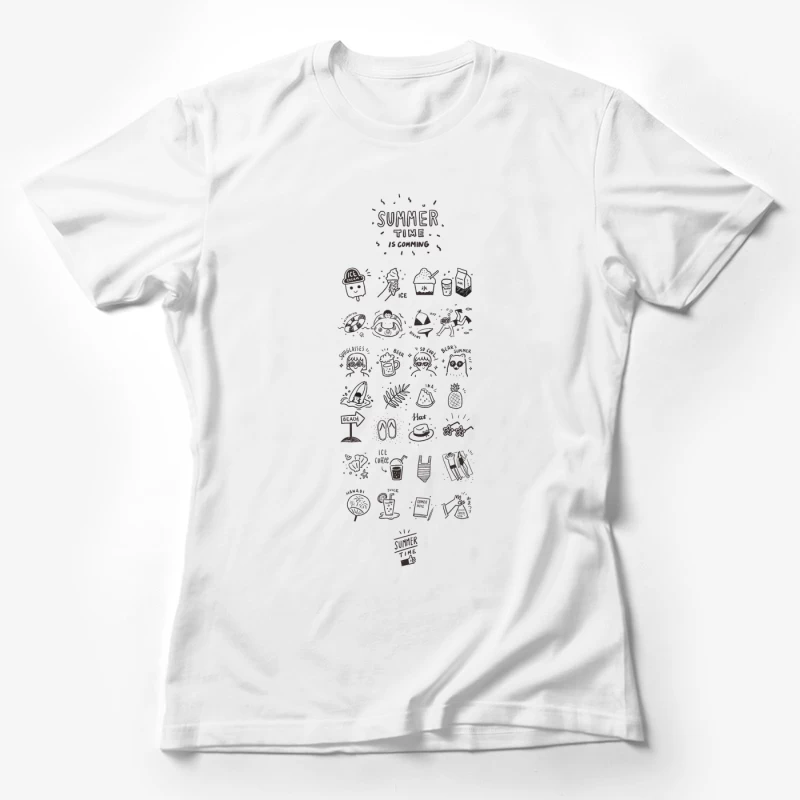 Sommerzeit Eiskrem Sammlung Damen T-Shirt
